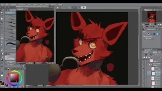 Foxy - Speedpaint with mouse (FNAF)