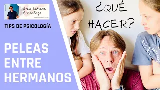 Peleas entre hermanos y hermanas. ¿Qué hacer? Conflictos entre los hijos. Aprender a resolverlos.