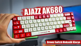 Ajazz AK680 Brown Switch Mekanik Klavye -  Kutu Açılışı