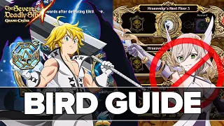 How To Clear Bird Floor 1-3 NO MEGELLDA! Simple Guide And Tips | Seven Deadly Sins: Grand Cross
