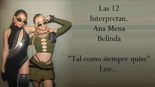 LAS 12 (Letra) ANA MENA ft BELINDA