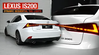 Lexus IS250/IS350/IS200T/IS300H Dynamic Tail Lights (2014-2020) - Get that high-end light bar look!