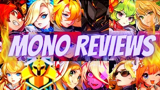 6 MONO TEAMS REVIEWS IN MASTER ARENA! GOOD OR BAD? - GUARDIAN TALES