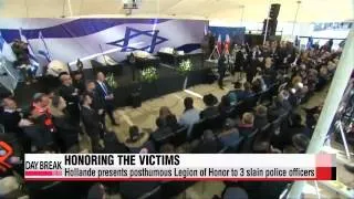 Slain police, Jews honored in remembrances in Paris, Jerusalem   프랑스 테러 희생자 장례식,