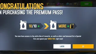 Asphalt 8 Buying Premium Pass Unlocking All Rewards