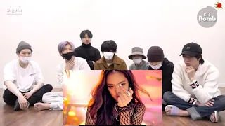 BTS reaction to BLACKPINK - '붐바야'(BOOMBAYAH) M/V