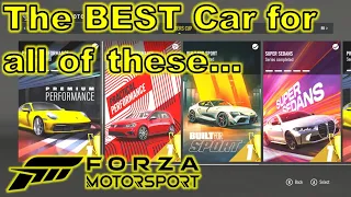 The Best Car for Each Series in Modern Tour - Forza Motorsport