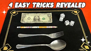 4 EASY MAGIC TRICKS THAT YOU CAN DO TOO 🎩🪄 #magic #tricks #magictricksvideos #tutorial