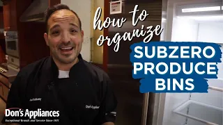 How to Organize Your Sub-Zero Refrigerator's Produce Bins