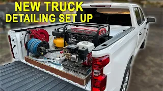 NEW COMPLETE TRUCK Mobile Detailing Set Up!! Low Profile Set Up!! (BEST WAY TO SET UP A TRUCK!)