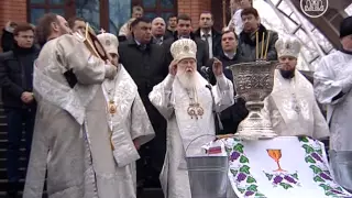 Патріарх Філарет освятив води Дніпра у Гідропарку у свято Богоявлення