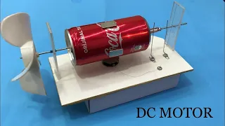 MOTOR MADE FROM HANDLE BOX - HOW TO MAKE A DC MOTOR - How to make a simple dc motor