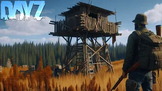 I built a HIDDEN HUNTING TOWER BASE in DayZ!