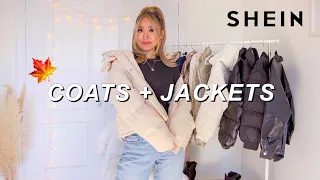AFFORDABLE COATS & JACKETS | SHEIN Fall Try-On Haul *discount code*