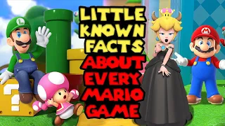 Little Known Facts About Every Mario Game