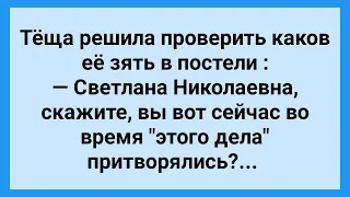 Теща Решила Проверить Зятя! Сборник Свежих Анекдотов! Юмор!