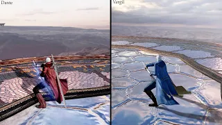 Devil May Cry 4 Special Edition Dante Vs Vergil | Comparison