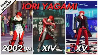 Quick Comparison - Iori Yagami - KOF XV vs previous versions