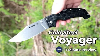 Cold Steel Voyager Lockback Knife | 1 Minute Preview | Atlantic Knife