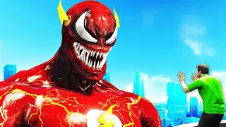 GTA 5 - Morphing VENOM With THE FLASH In GTA 5