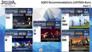 DFFOO GL - SQEX Recommended Party LUFENIA Runs Pt.1