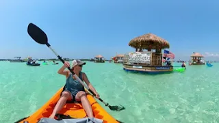 Crab Island, Destin Florida Kayaking in 360 degrees for Virtual Reality
