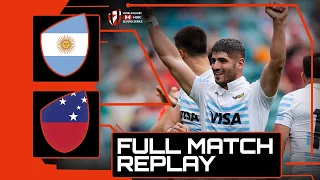 Argentina BREAK Samoa hearts in Cup Semi-Final! | Argentina v Samoa | HSBC London Sevens