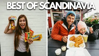 Americans Taste Test Popular Scandinavian Street Food & Supermarket Items!