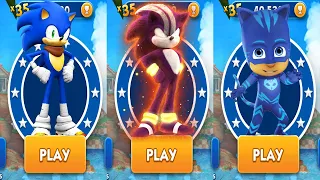 Subway Surfers Sonic Boom vs Sonic Dash Movie Darkspine Sonic Tag with Ryan Pj Masks All Characters
