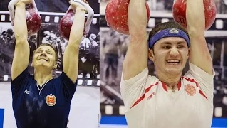 Гиревой спорт: Бенидзе против Рябкова (битва сильнейших) / Kettlebell sport: Ryabkov vs Benidze