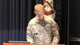 Ethics 2011 | Lt. Gen. Eric Shoomaker: Responsibilities of Care for Veterans and Wounded Warriors