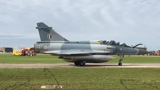 Mirages away! 🇮🇳  Indian Air Force 🇮🇳 Mirage 2000s KT-211 & KT-213 seen taking off at RAF Waddington