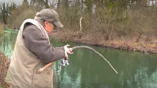 HUGE River Monster on a light rod...What a Fight!