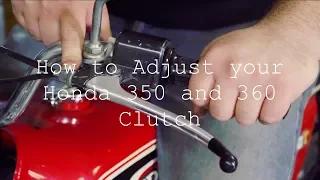 Honda CB350 / CB360  Clutch Adjustment & Mechanism Rebuild