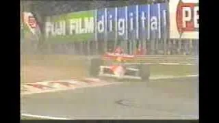 Ayrton Senna vs Schlesser crash at  Monza 1988