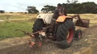 Home modified rotary hoe