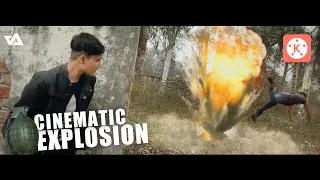 How to Shoot & edit Grenade explosion On Mobile 💥 KineMaster