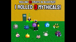 Rolling 10 fruits in bloxfruits! You will not believe what i got…