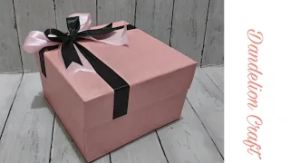 Cara Membuat Kotak Kado Semewah di Toko| DIY Gift Box | How to Make Gift Box so Easy