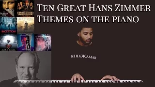 10 Great Hans Zimmer Themes on the Piano (Man of Steel/BvS/Interstellar Medley)