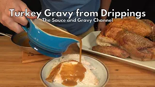 How to Make Gravy from Turkey Drippings | Thanksgiving Turkey Gravy | Turkey with Gravy | Easy Gravy