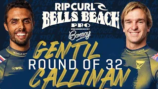 Ian Gentil vs Ryan Callinan | Rip Curl Pro Bells Beach - Round of 32 Heat Replay