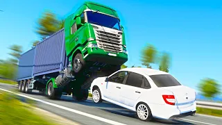 КУПИЛ ЛАДУ ГРАНТУ и ЗАЛЕТЕЛ ПОД ФУРУ - ПОСЛЕДНИЙ РЕЙС в EURO TRUCK SIMULATOR 2 + РУЛЬ