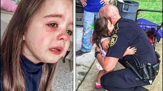 5-Year-Old Daughter of Fallen Officer Gets the Sweetest Police Escort to Her 1st Day of Kindergarten