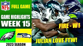 Philadelphia Eagles vs Seattle Seahawks [WEEK 15] FULL GAME | NFL Highlights 2023
