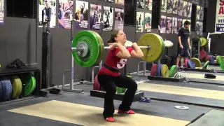 Olympic Weightlifting 2-11-15 - Snatch Push Press, Clean Pull, Power Clean, Hang Clean, Front Squat