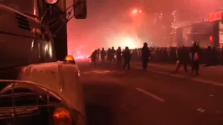 Ukraine Protest  Molotov cocktails and fireworks used in intense clashes in Kiev