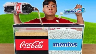 Experiment: Diet Coke and Mentos Aquarium