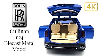 Rolls Royce Cullinan 1:24 Metallic Blue Diecast Metal Model- CHE ZHI