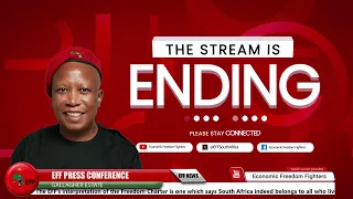 President @julius_s_malema addressing the #EFFPresser at the IEC National ROC